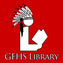 Library logo with Indian reading