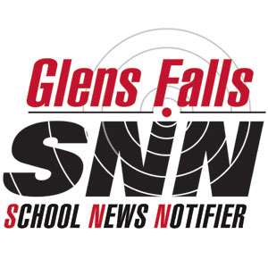 graphic of ripple circles and text Glens Falls SNN school news notifier