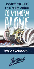 graphic of yearbook and text don't leave memories to memory alone buy a yearbook