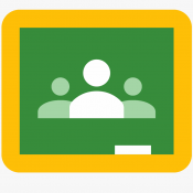 Google classroom icon green and yellow with three people