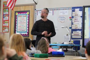 Local author speaks to students